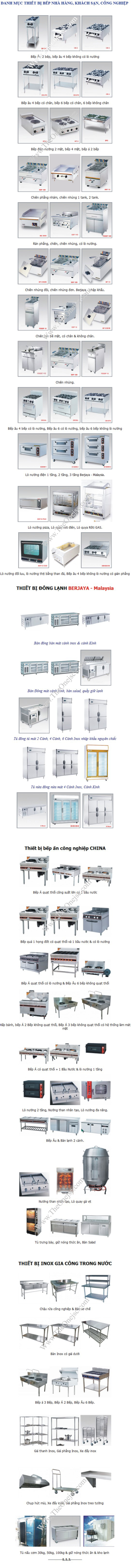 Bán thiết bị bếp inox công nghiệp