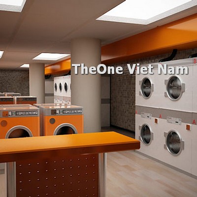 bài trí thiết bị giặt trong cửa hàng giặt là bài trí thiết bị giặt trong cửa hàng giặt là