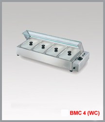 Quầy đun cách thủy - 4 khay liền, có nắp