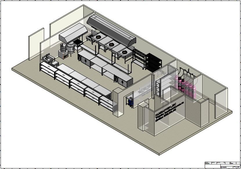 Tư vấn, thiết kế, lắp đặt Bep cong nghiep